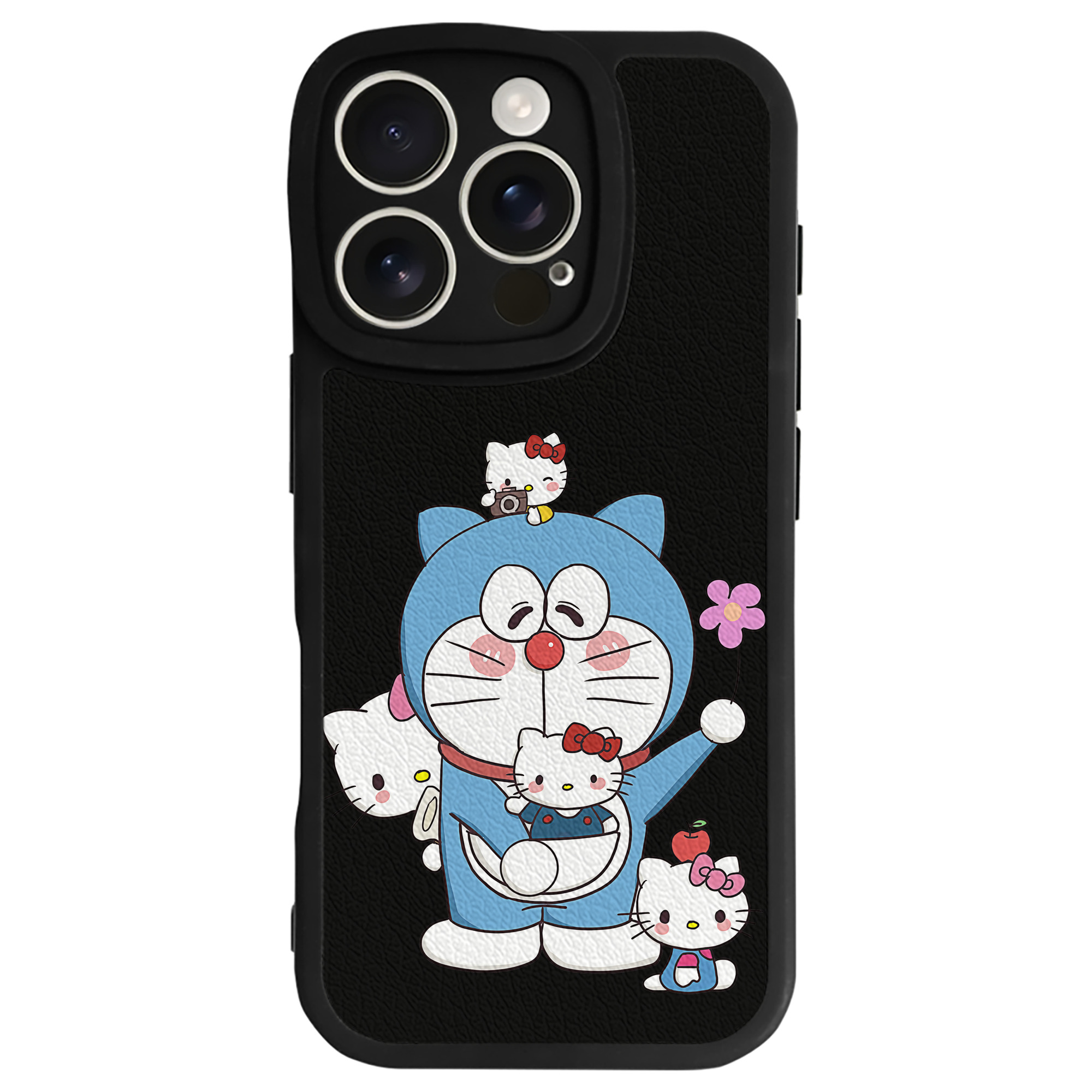 （画像用） ドラえもん Doraemon 【iPhone 16シリーズ対応】シリコンスマホケース（レザー調） 材質：シリコン